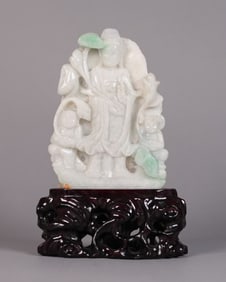 Chinese fine jadeite buddha