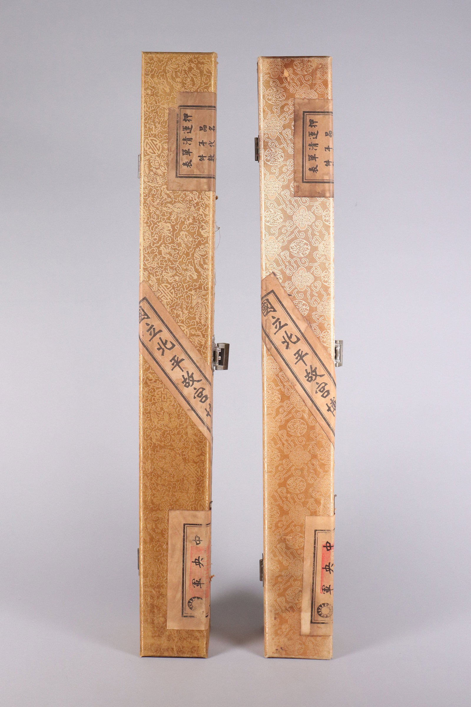 Lots Chinese long scrolls in box (1 of 7)