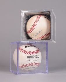 Lots vintage signed baseball