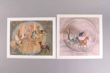 Lots P Buckley Moss lithograph numbered