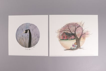 Lots P Buckley Moss lithograph numbered