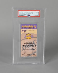 PSA Lakers 1997-1998 game 2 ticket