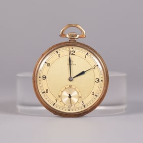 Omega 18 kt gold pocket watch