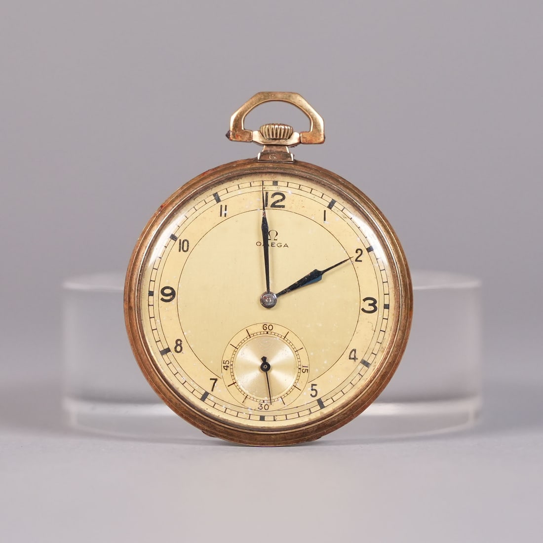 Omega 18 kt gold pocket watch: Omega 18 kt gold pocket, from a major estate.
