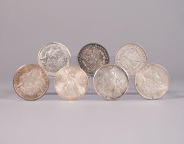 Lots silver morgan dollar