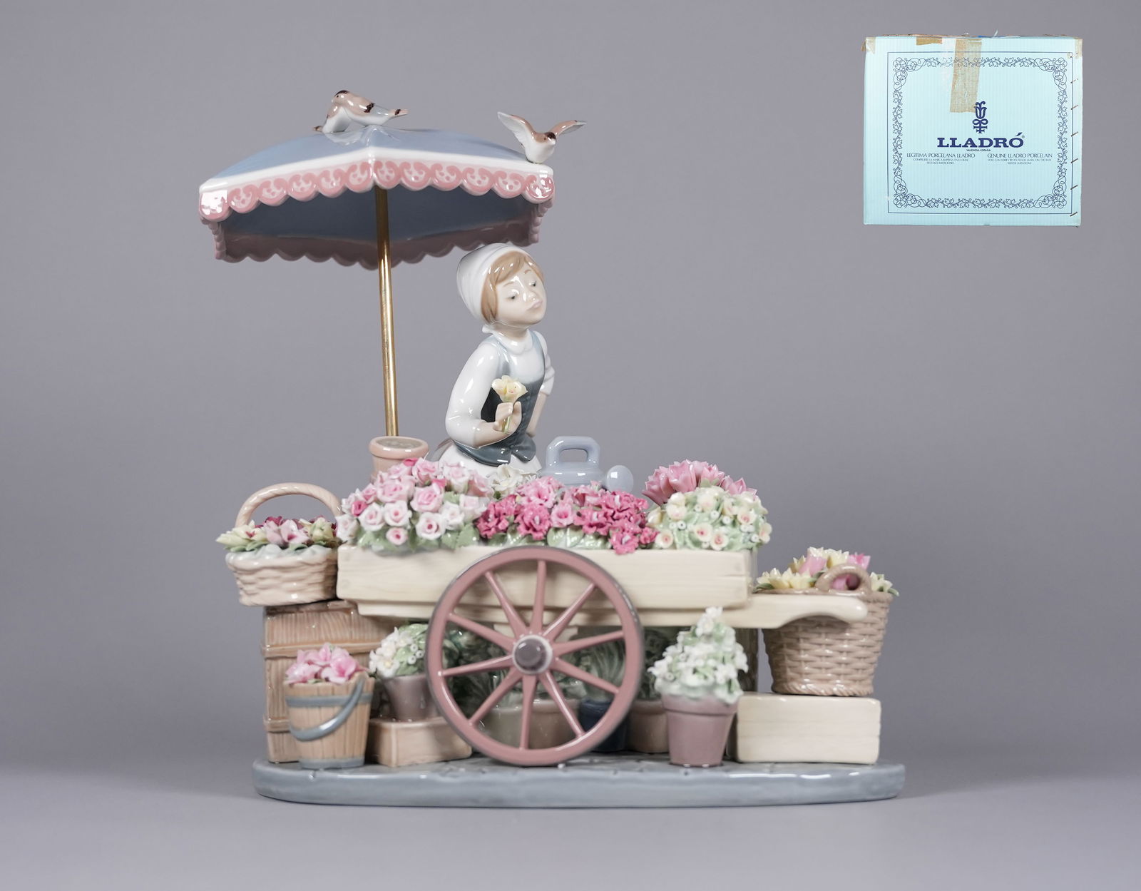Lladro flowers of the season figurine: Lladro flowers of the season figurines, with original box. H: 10.5" x W: 9.3."