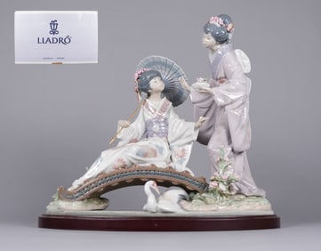 Lladro large Springtime in Japan figurine.