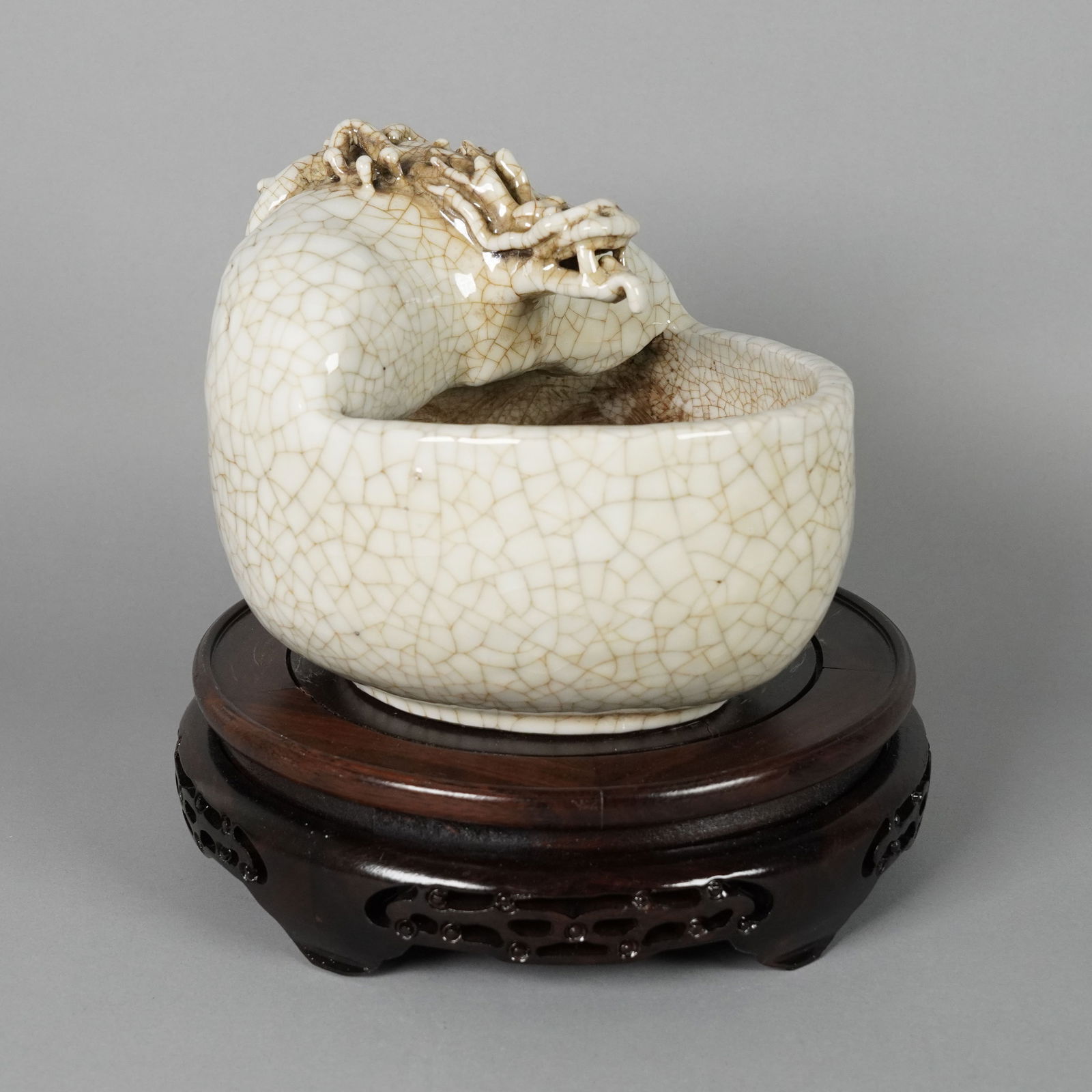 Chinese antique crackled washer (1 of 6)