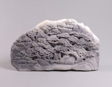Chinese fine carved boulder