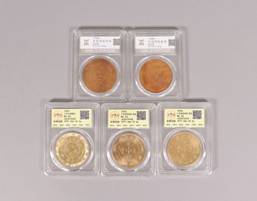 Lots Chinese coins ungraded