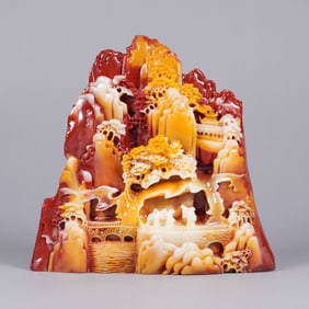 Chinese fine large boulder carving