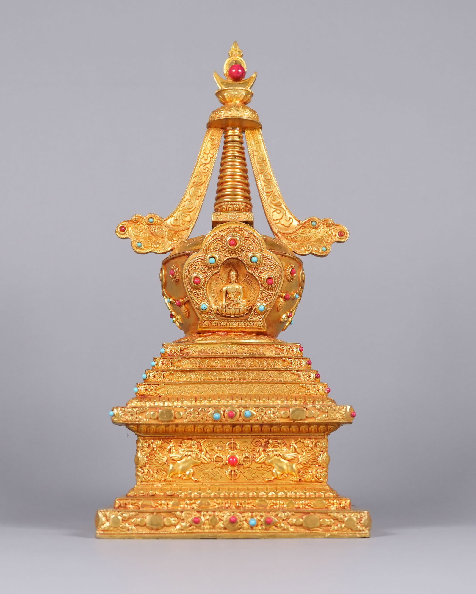 Tibetan fine gilted tower (1 of 7)