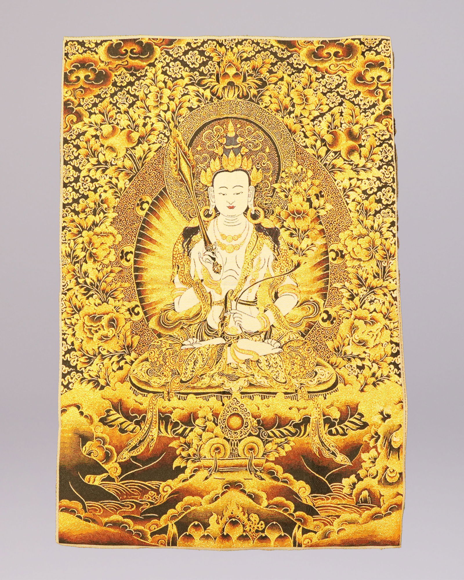 Tibetan fine fabric: Tibetan fine fabric. H: 35.3" x W: 23.1."