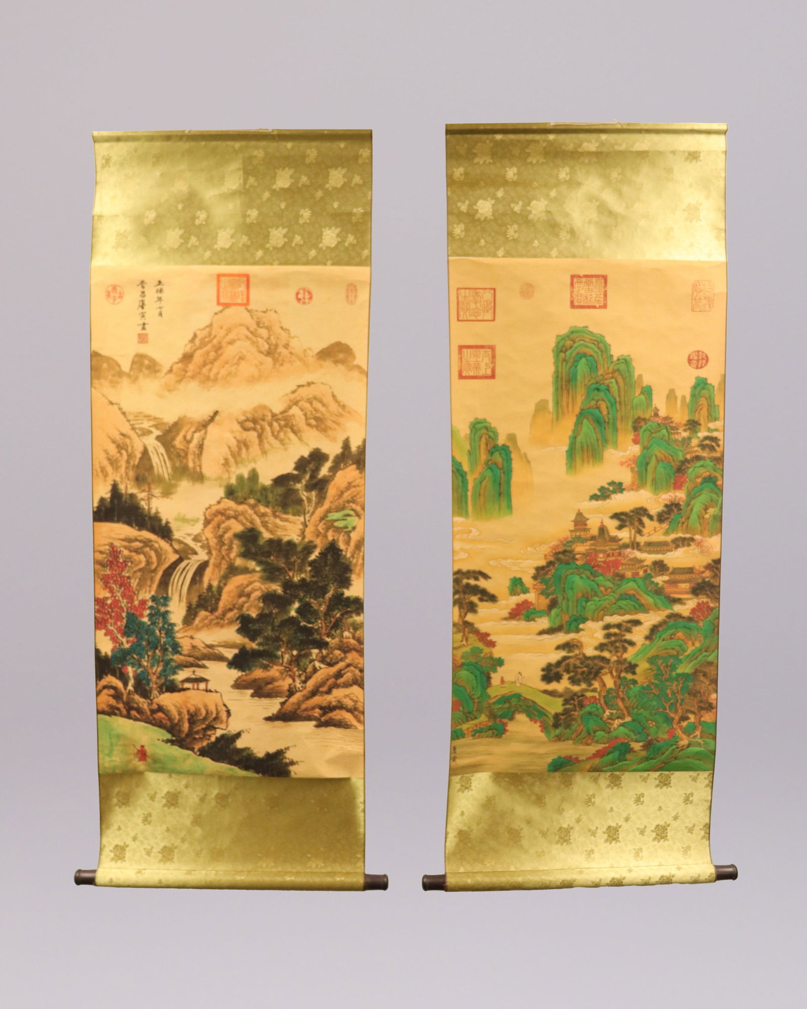 Lots Chinese fine scrolls: Lots Chinese fine scrolls.
