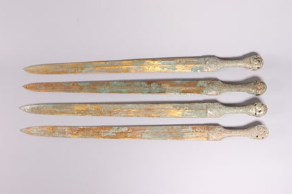 Lots Chinese bronze swords