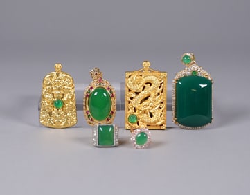 Lots Chinese fine gilted items