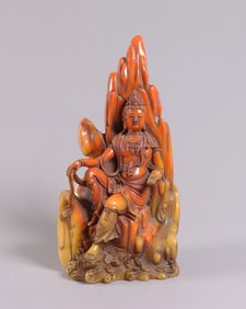 Chinese fine carved boulder
