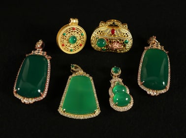 Lots Chinese gilted items