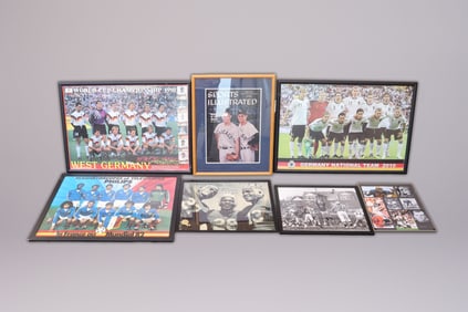 Lots framed sports photos