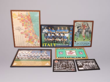 Lots framed sports photos