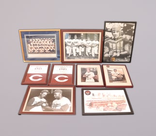 Lots framed sports photos