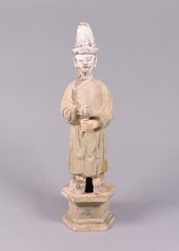 Chinese pottery finial figure