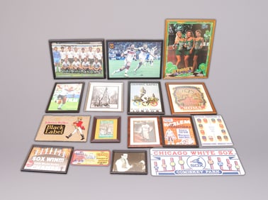 Lots framed sports photos