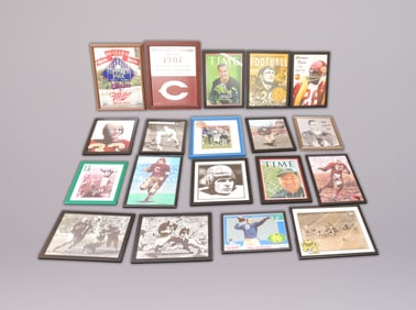 Lots framed sports photos