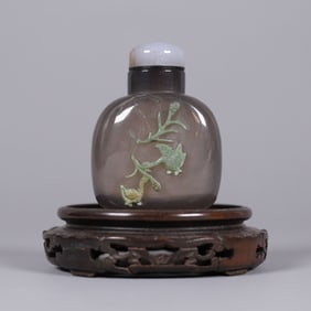 Chinese antique glass snuff bottle