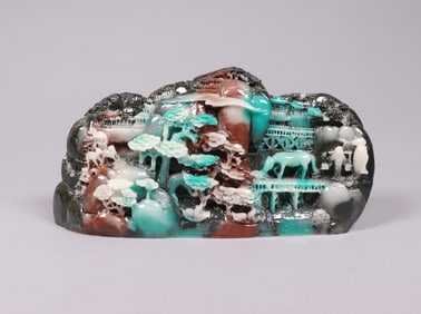 Chinese large carved boulder