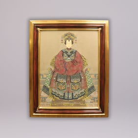 Chinese heavy framed painting