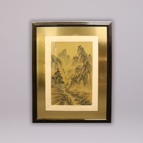 Chinese vintage framed art