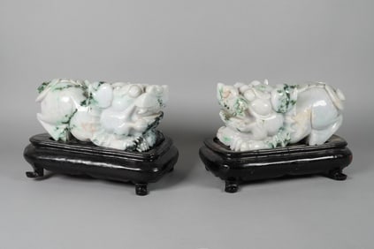 Lots Chinese jadeite beast