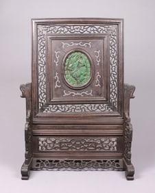 Chinese tall carved panel