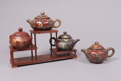 Lots Chinese clay teapots