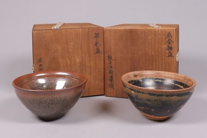 Lots Chinese tea bowls with box