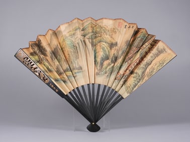Chinese painting on fan