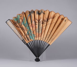 Chinese painting on fan