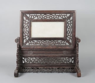 Chinese large carved panel