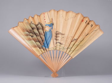 Chinese painting on fan
