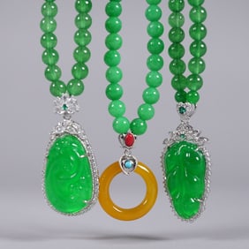 Lots Chinese fine necklace