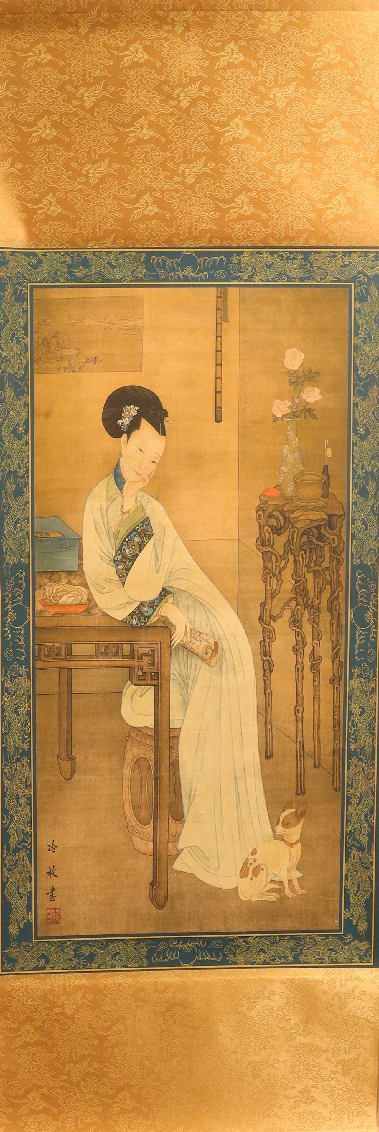 Chinese fine scroll estate: Chinese fine scroll estate.