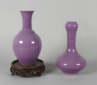 Lots Chinese purple vase
