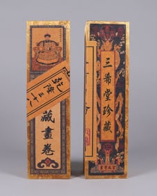 Lots Chinese scrolls in box