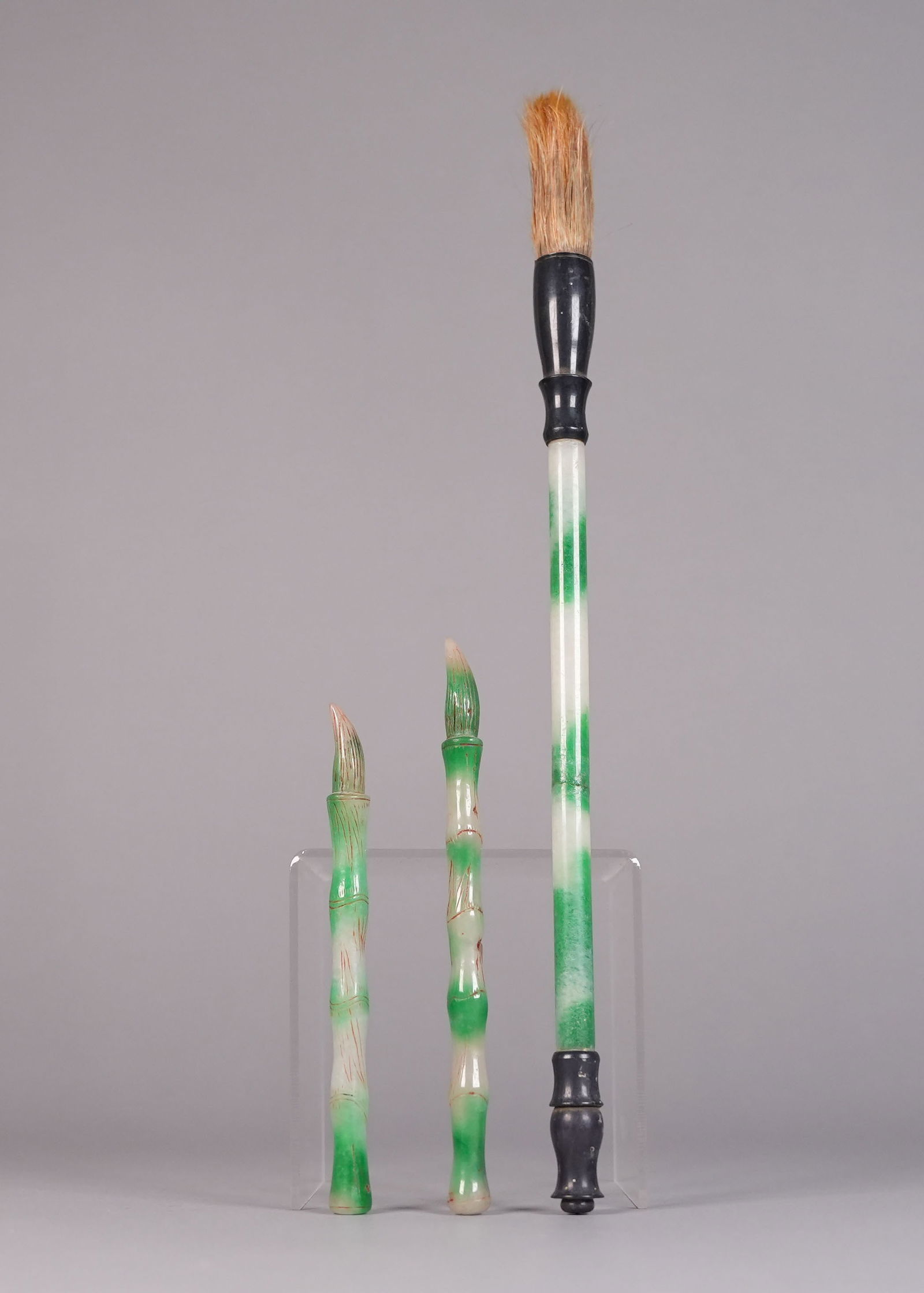 Lots Chinese jadeite brush: Lots Chinese jadeite brush.