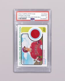 2022 Topps Shohei Ohtani relic card PSA 10