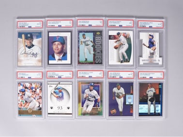 Lots Alex Rodriguez card PSA graded