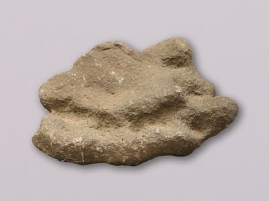 A heavy meteorite like boulder