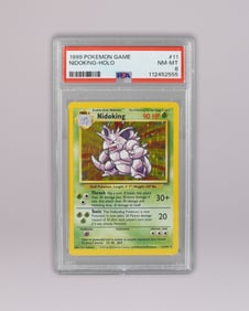 Pokemon 1999 hologram Nidoking PSA 8