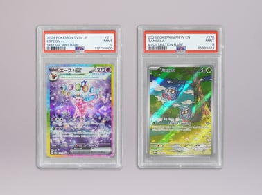 2 Pokemon card PSA graded